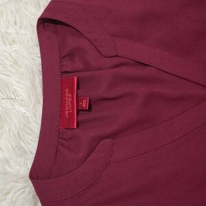Jennifer Lopez Burgundy Top